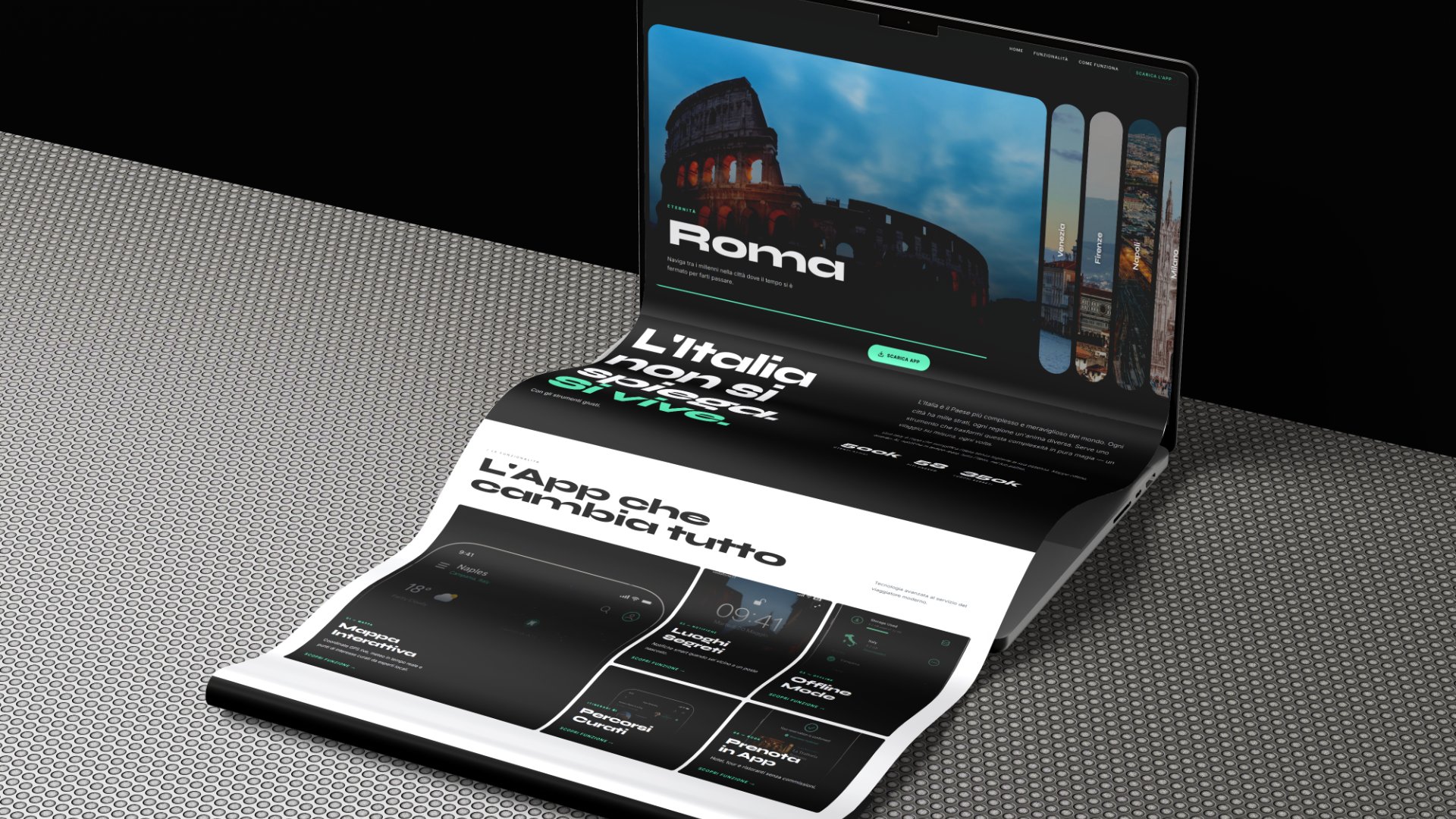 Long Scroll — Macbook Mockup