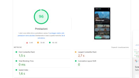Google PageSpeed Insights Mobile — Performance 96, LCP 2.7s, FCP 1.5s